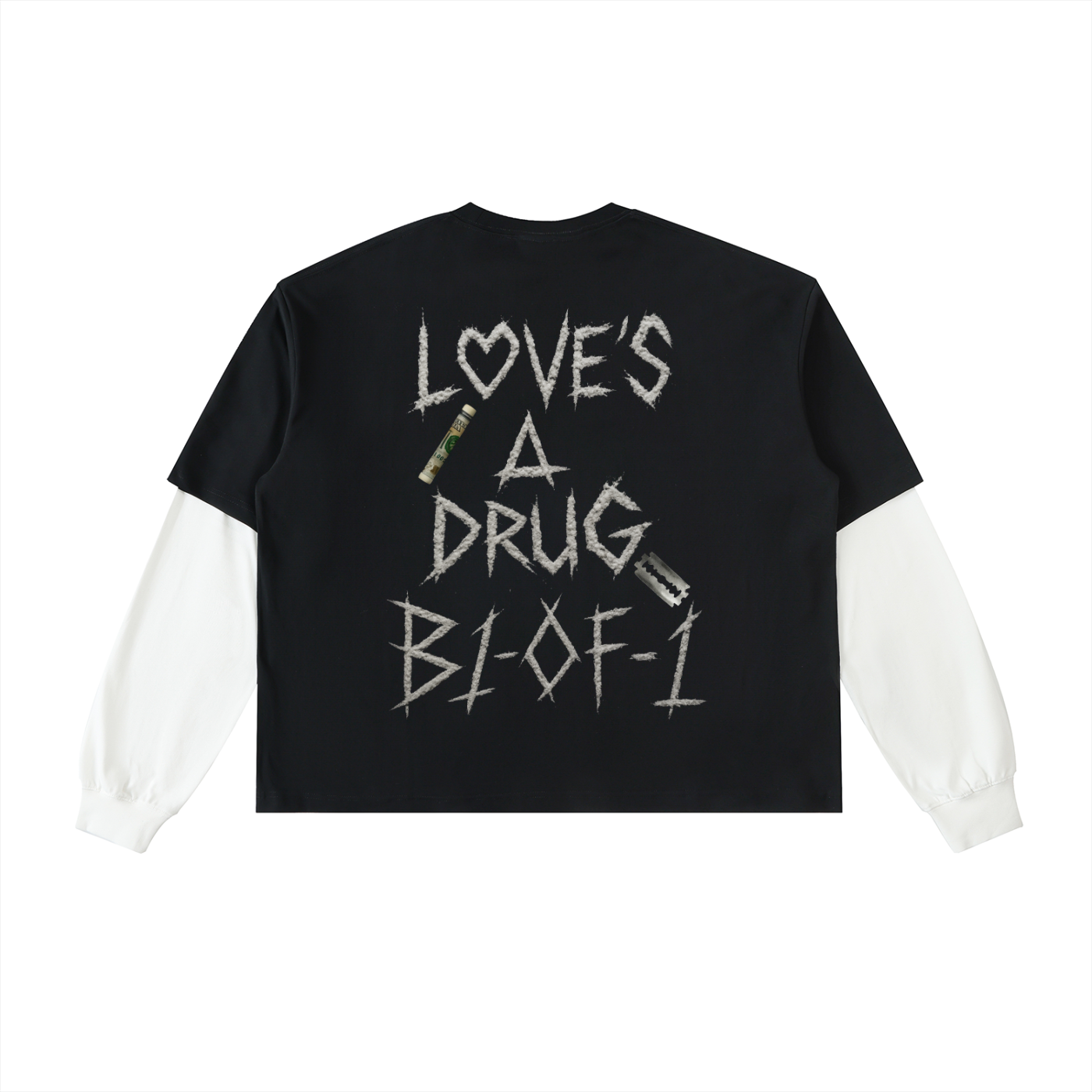 Loves A Drug Cropped Layered T-Shirt