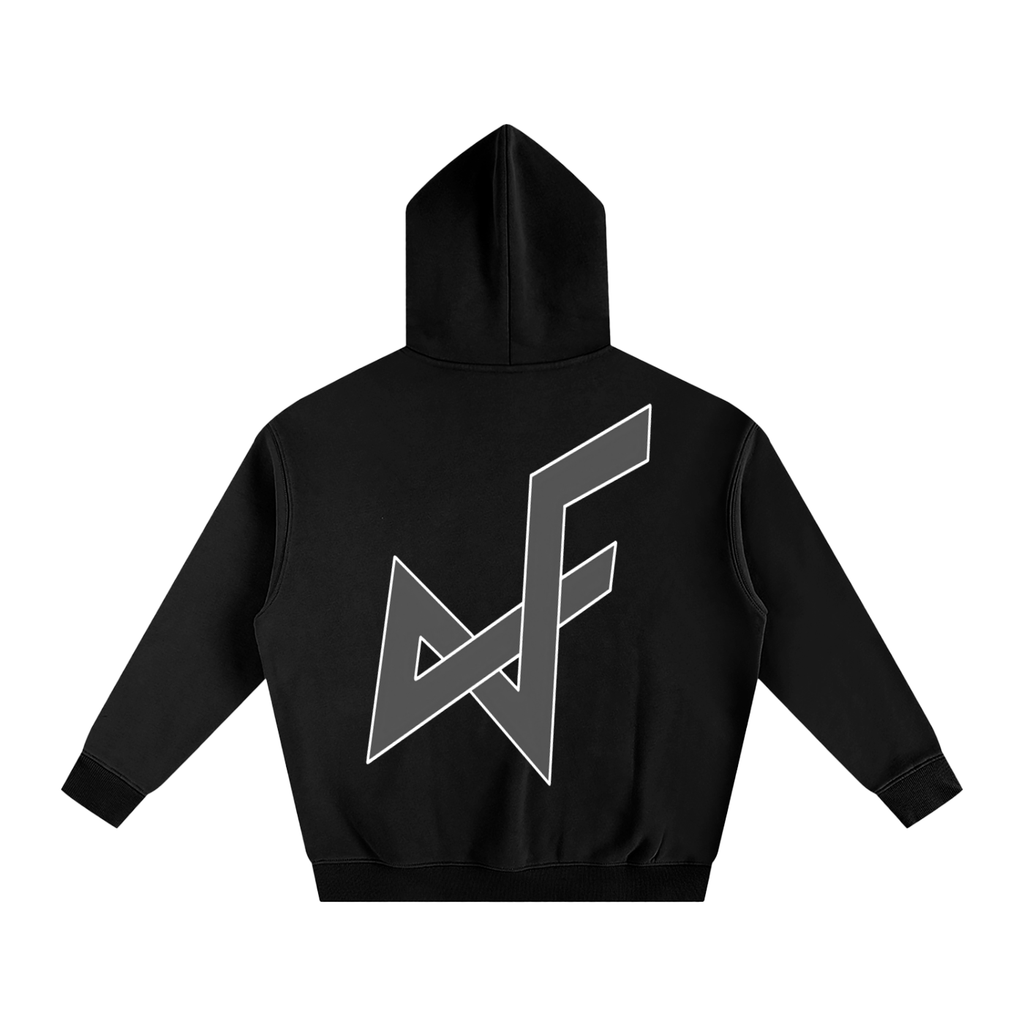 Black Signature Logo Hoodie